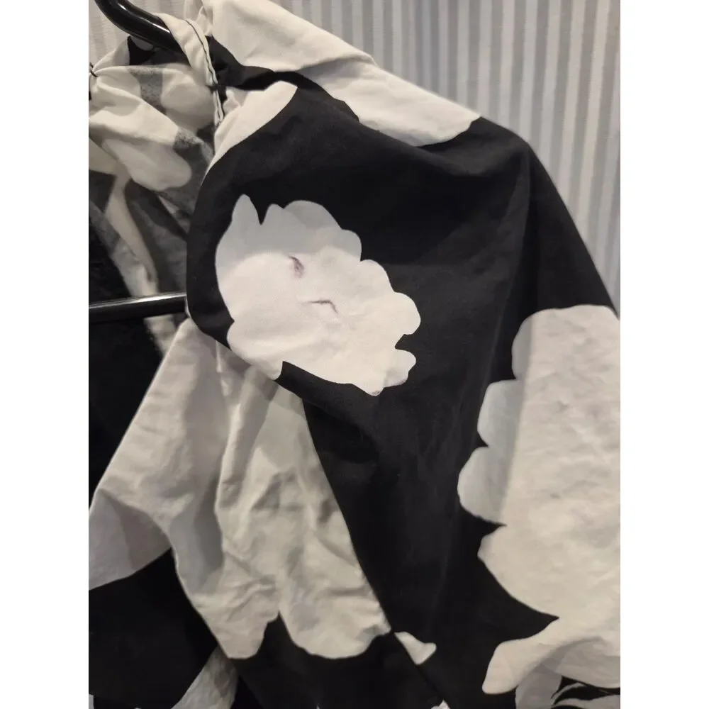 Kate Spade x Target Classic Rose Poplin Mini Dress Black White Size XS